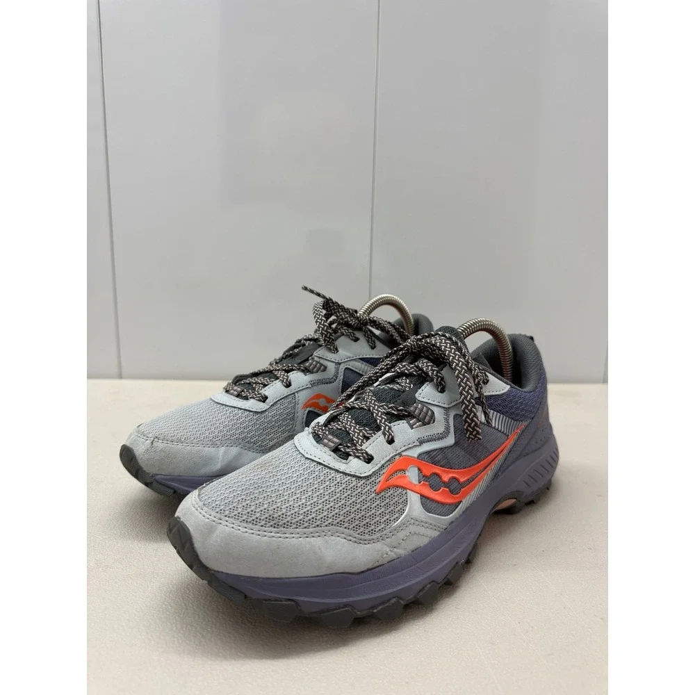Saucony Excursion TR16 Womens Trail Running Shoes Grey Orange S10744-100 Size 10